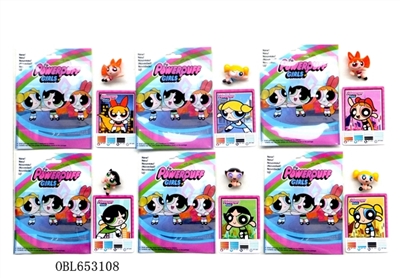 2 inches of the powerpuff girls tin bagged six single card - OBL653108
