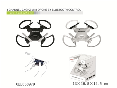 4 channel 2.4GHz MINI Drone by Bluetooth conrtol - OBL653979