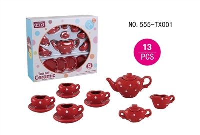 Ceramic teapot: peach heart drop point - OBL653996