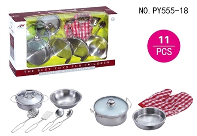Stainless steel tableware with glass cover - OBL654030