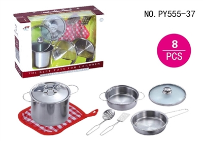 Stainless steel tableware with glass cover - OBL654039