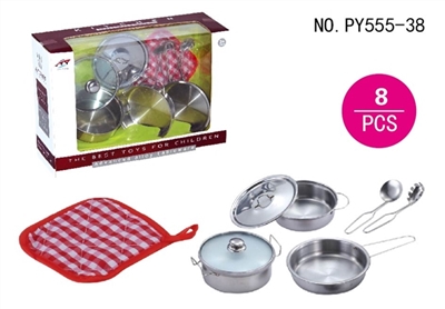 Stainless steel tableware with glass cover - OBL654040