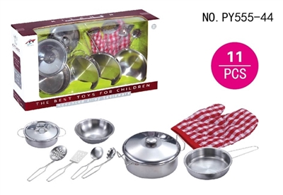 Stainless steel tableware with gloves - OBL654044