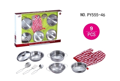 Stainless steel tableware with gloves - OBL654046