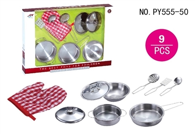 Stainless steel tableware with gloves - OBL654050