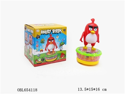 Electric universal rotating angry birds bag light music - OBL654118