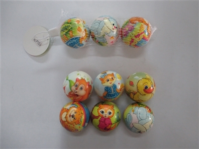 Three only 6.3 cm many cartoon zhuang PU ball - OBL654317