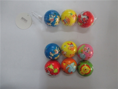 Three only 6.3 cm many cartoon zhuang PU ball - OBL654319