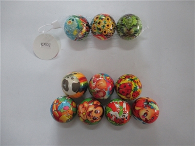 Three only 6.3 cm many cartoon zhuang PU ball - OBL654320