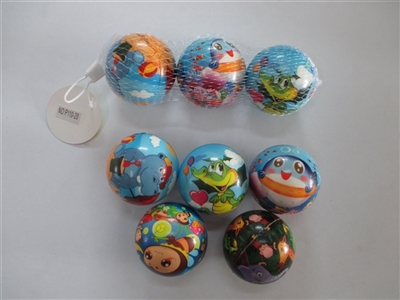 Three only 7.6 cm many cartoon zhuang PU ball - OBL654328