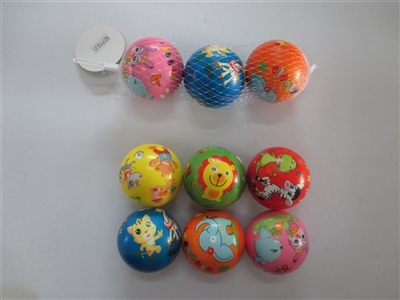 Three only 7.6 cm many cartoon zhuang PU ball - OBL654329