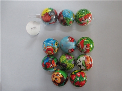 Three only 7.6 cm many cartoon zhuang PU ball - OBL654330