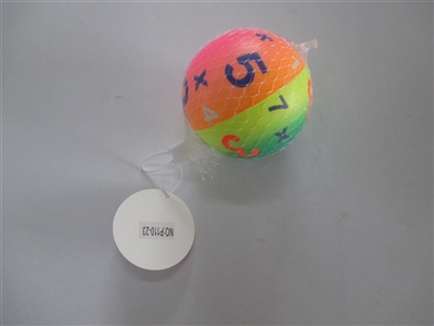 Only 10 cm rainbow digital zhuang PU ball - OBL654331