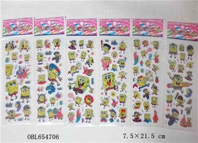 Spongebob squarepants bubble stickers - OBL654706