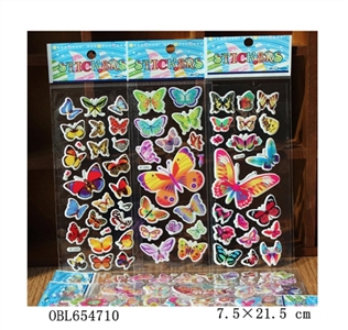 The butterfly bubble stickers - OBL654710