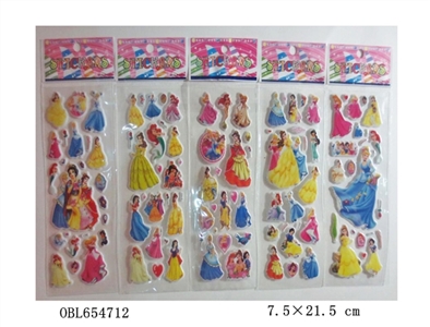 Snow White bubble stickers - OBL654712