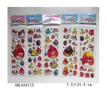 Angry birds bubble stickers - OBL654715