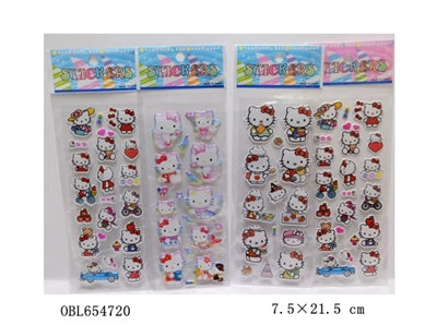 KT cat bubble stickers - OBL654720