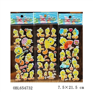 Tweety duck bubble stickers - OBL654732