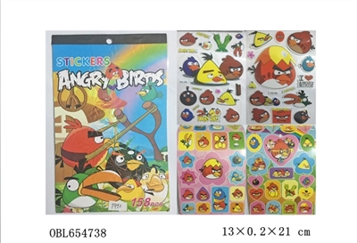 DIY angry birds snap one cartoon stickers - OBL654738