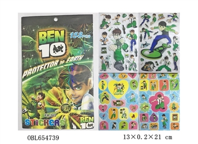 DIYBEN10 snap one cartoon stickers - OBL654739