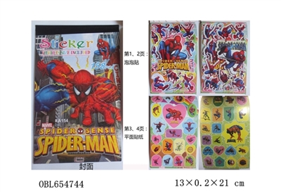 DIY spider-man snap one cartoon stickers - OBL654744