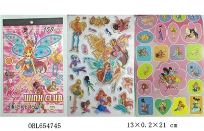 DIY butterfly fairy snap one cartoon stickers - OBL654745