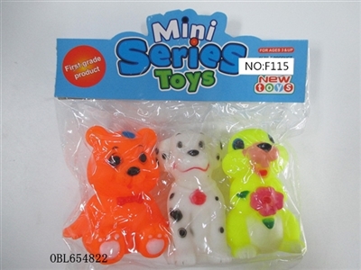 Three lining plastic animal zhuang - OBL654822