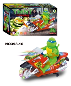 Electric universal 3 d light music god turtle motorcycle - OBL654883