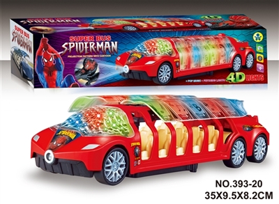 4 d electric universal projection light bus with open spiderman - OBL654887