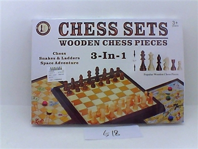 (3, 1) wooden chess sets - OBL654933