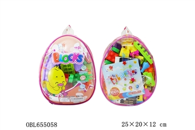 The chicken pattern blocks 61 PCS - OBL655058