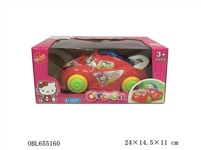 Electric universal hello Kitty cartoon car light music - OBL655160