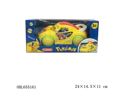 Electric universal Pikachu light music cartoon car - OBL655161