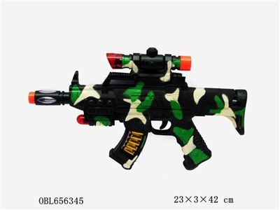 Camouflage flash voice electric gun - OBL656345