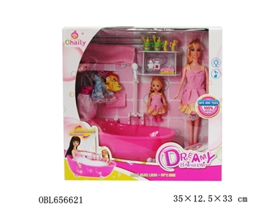 彩莉娃娃带浴池（11寸12关节身体） - OBL656621
