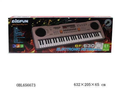 61 - key keyboard with a microphone/audio line/USB cable/battery pack - OBL656673