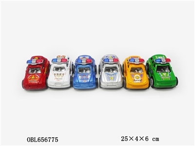 6只喷漆回力警车 - OBL656775