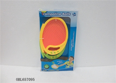 Trampoline racket, yellow and green color - OBL657095