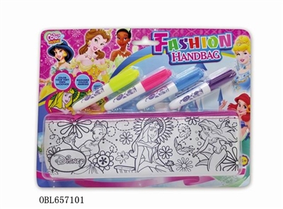 DIY barbie pink pen bag (4 color can wash the pen) - OBL657101