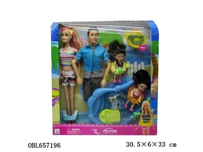 11.5 -inch swimsuit couples pattaya pyrene with children, bath sets - OBL657196