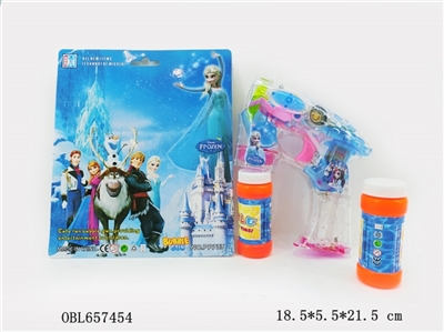 Ice and snow princess four light music bubble gun (2 bottles of water) - OBL657454