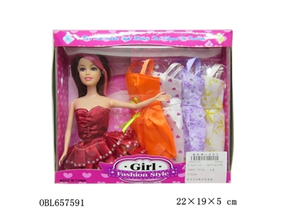 Barbie fashion with four sets of clothes - OBL657591