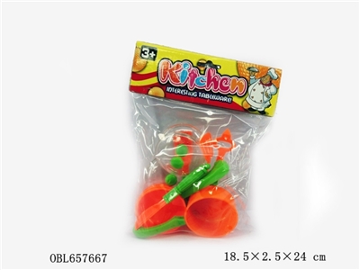 Solid color of PVC clip tableware - OBL657667