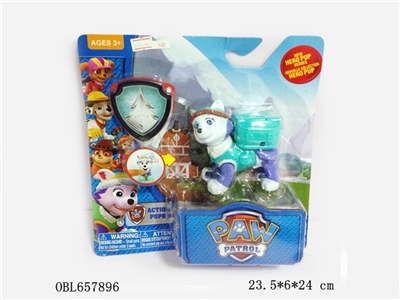 3.5 4 inch colorful light helmet dogs patrol (off) the shield (8) - OBL657896