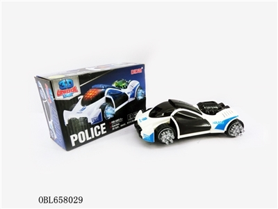 3 d lights a police car - OBL658029