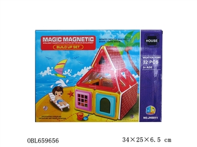 百变磁力片积木(32PCS) - OBL659656