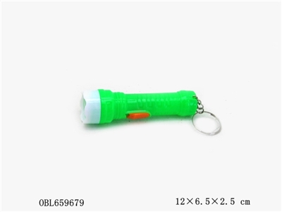 带吊绳实色圆筒LED灯手电筒 - OBL659679