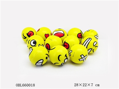 12 pack 3 inch expression of PU ball - OBL660018