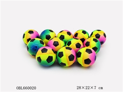 12 pack 3 inch rainbow PU football - OBL660020